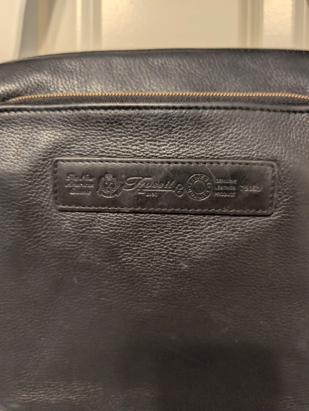 Fossil black leather